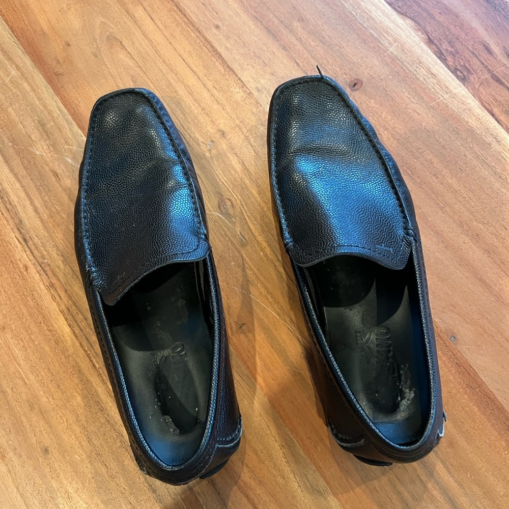 Salvatore Ferragamo Black Leather Loafers